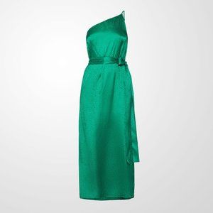 BCBGMAXAZRIA Women's Dotted Satin Cocktail Dress